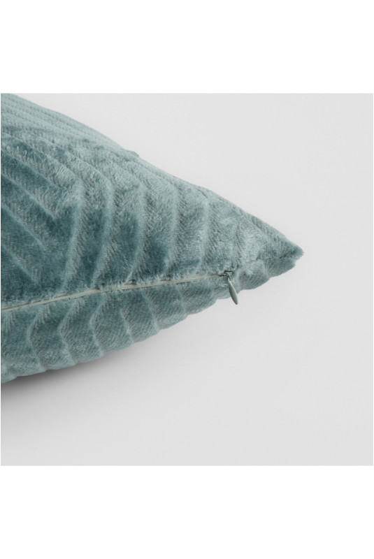 Housse De Coussin En Fourrure - Tedioso - Turquoise - 45x45cm