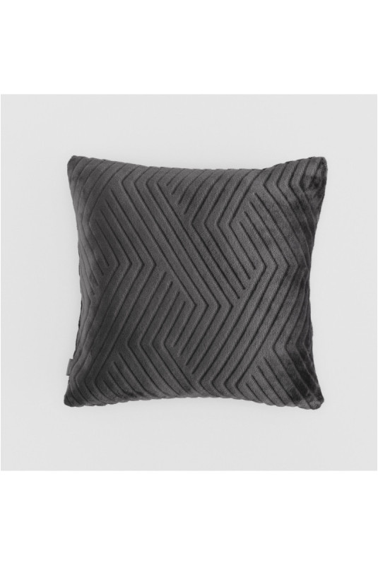 Housse De Coussin En Fourrure - Tedioso - Dark Grey - 45x45cm