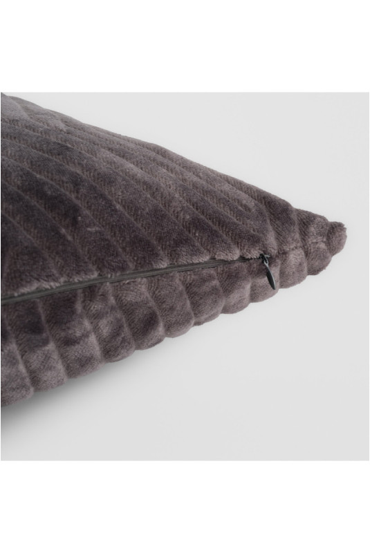Housse De Coussin En Fourrure - Tedioso - Dark Grey - 45x45cm