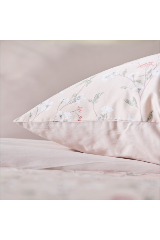 Parure de lit En Satin De Coton - Larira - Beige - 200x220cm