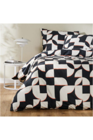 Parure de lit En Coton - Finezo - Black - 200x220cm