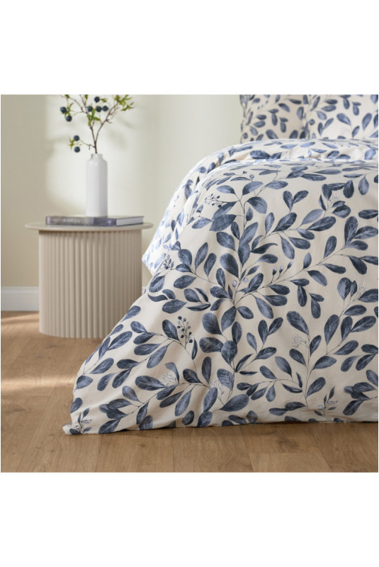 Parure de lit En Satin De Coton - Lasecka - Blue - 200x220cm