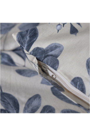 Parure de lit En Satin De Coton - Lasecka - Blue - 200x220cm