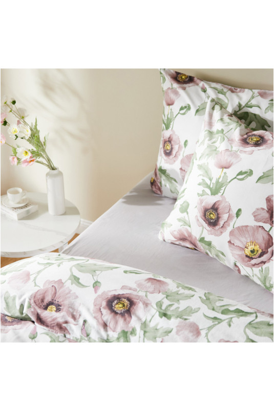 Parure de lit En Satin De Coton - Maczek - Pink - 200x220cm