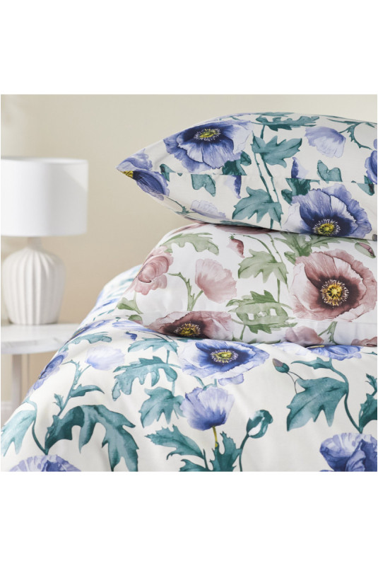 Parure de lit En Satin De Coton - Maczek - Blue - 200x220cm
