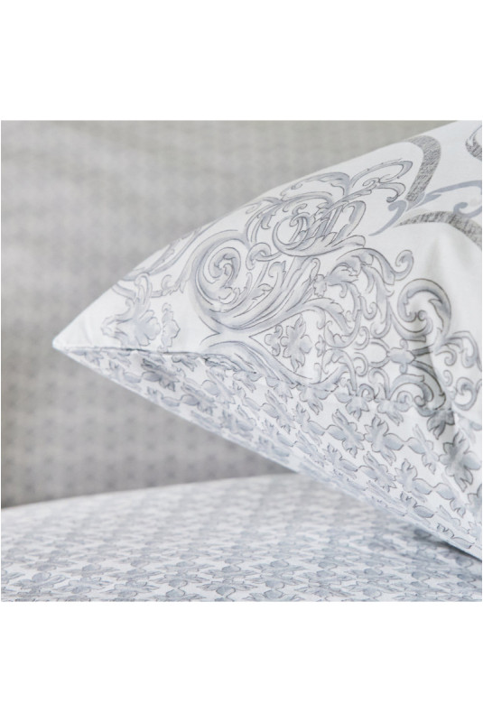 Parure de lit En Coton - Antonka - Light Grey - 200x220cm