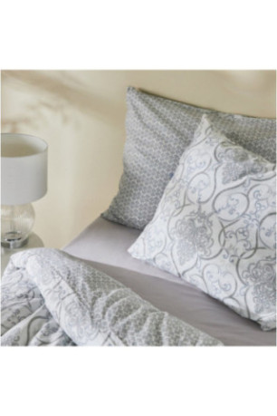 Parure de lit En Coton - Antonka - Light Grey - 200x220cm