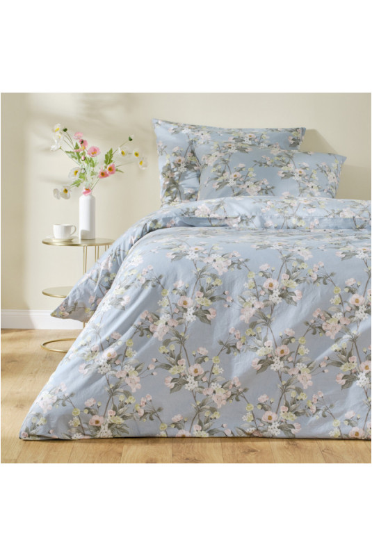 Parure de lit En Coton - Ladama - Light Blue - 200x220cm