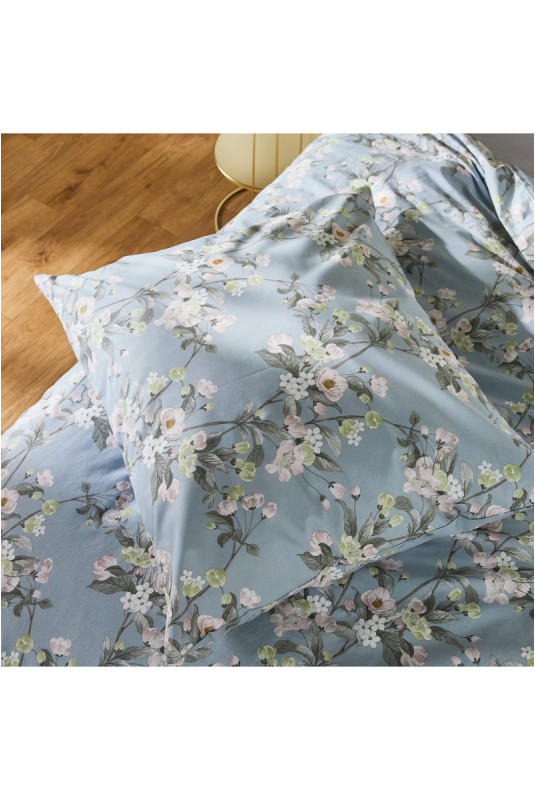 Parure de lit En Coton - Ladama - Light Blue - 200x220cm
