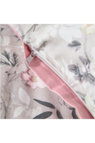 Parure de lit En Satin De Coton - Lirka - Grey - 200x220cm