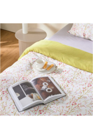 Parure de lit En Satin De Coton - Olinka - Pink - 200x220cm