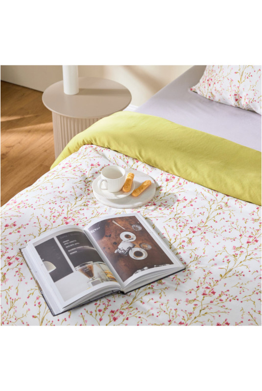 Parure de lit En Satin De Coton - Olinka - Pink - 200x220cm
