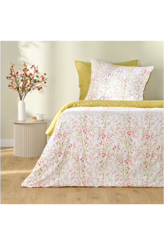 Parure de lit En Satin De Coton - Olinka - Pink - 200x220cm