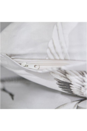 Parure de lit En Satin De Coton - Cranesi - Grey - 200x220cm