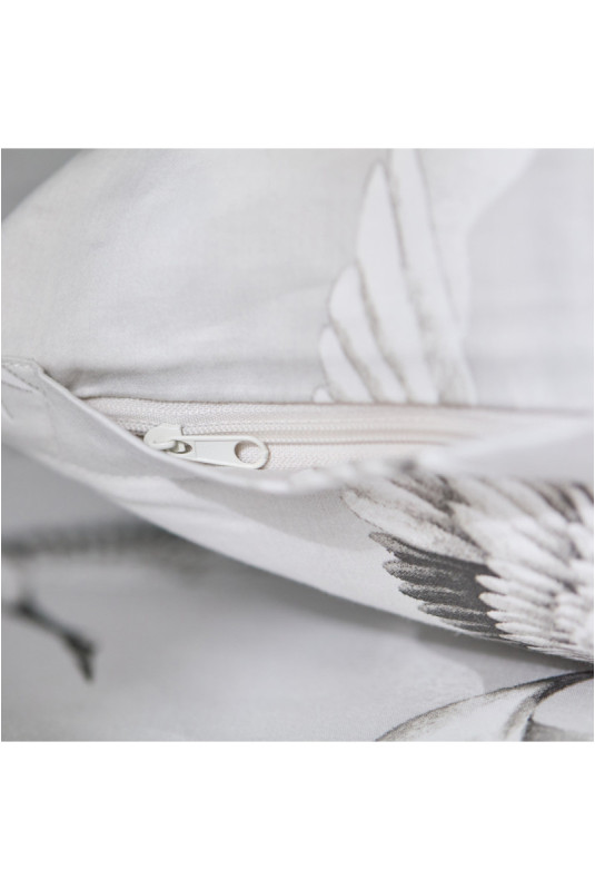 Parure de lit En Satin De Coton - Cranesi - Grey - 200x220cm