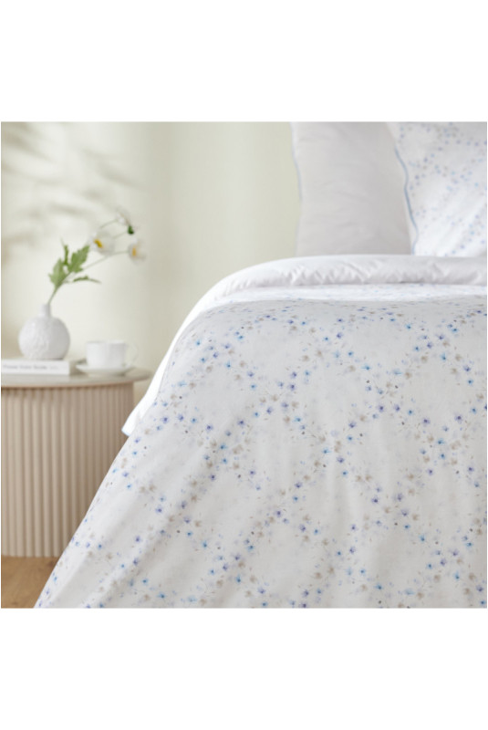 Parure de lit En Coton Avec Passoir - Indivina - Ecru - 200x220cm