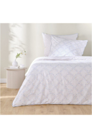 Parure de lit En Coton Avec Passoir - Indivina - Ecru - 200x220cm