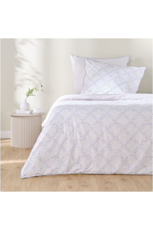 Parure de lit En Coton Avec Passoir - Indivina - Ecru - 200x220cm
