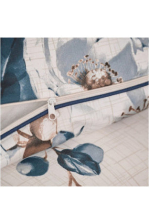 Parure de lit En Satin De Coton Avec Passeplement - Ondelle - Ecru - 200x220cm