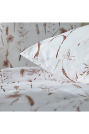 Parure de lit En Satin De Coton - Fralina - Beige - 160x200cm