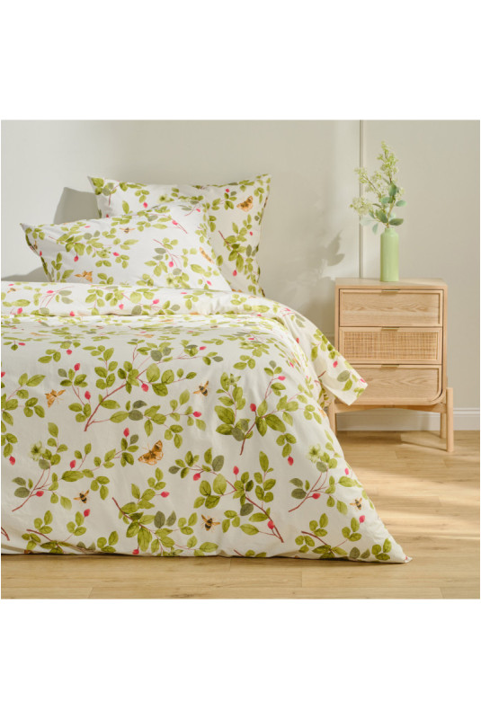 Parure de lit En Coton - Imina - Light Beige - 160x200cm