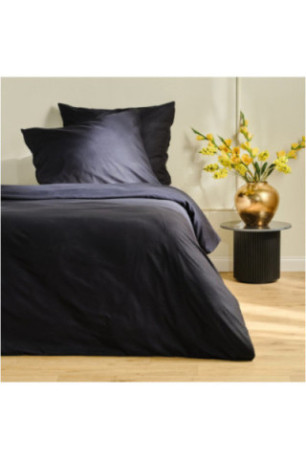 Parure de lit En Microfibre - Sensy - Black - 160x200cm