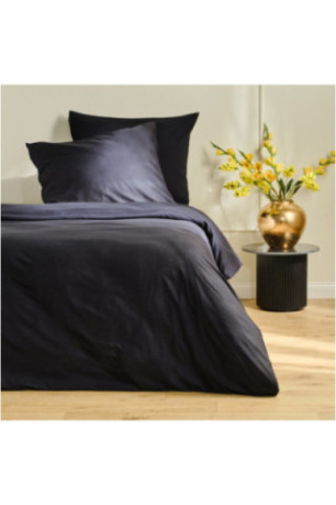 Parure de lit En Microfibre - Sensy - Black - 160x200cm