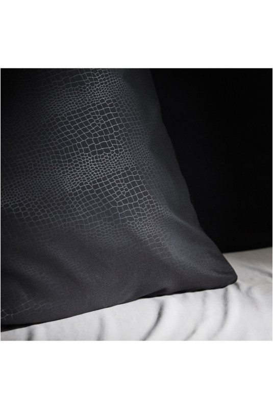 Parure de lit En Microfibre - Sensy - Black - 160x200cm
