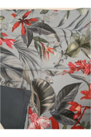 Parure de lit En Satin De Coton - Gardino - Blue - 160x200cm