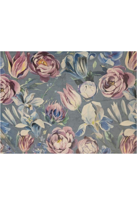 Parure de lit En Microfibre - Liler - Blue - 160x200cm