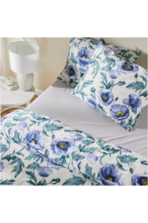 Parure de lit En Satin De Coton - Maczek - Blue - 160x200cm
