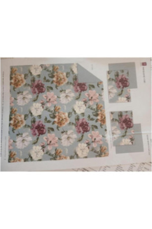 Parure de lit En Satin De Coton - Qunko - Light Blue - 160x200cm