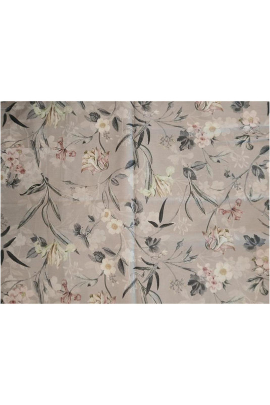 Parure de lit En Satin De Coton - Lirka - Grey - 160x200cm