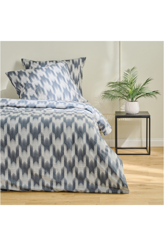 Parure de lit En Coton - Popa - Dark Grey - 160x200cm