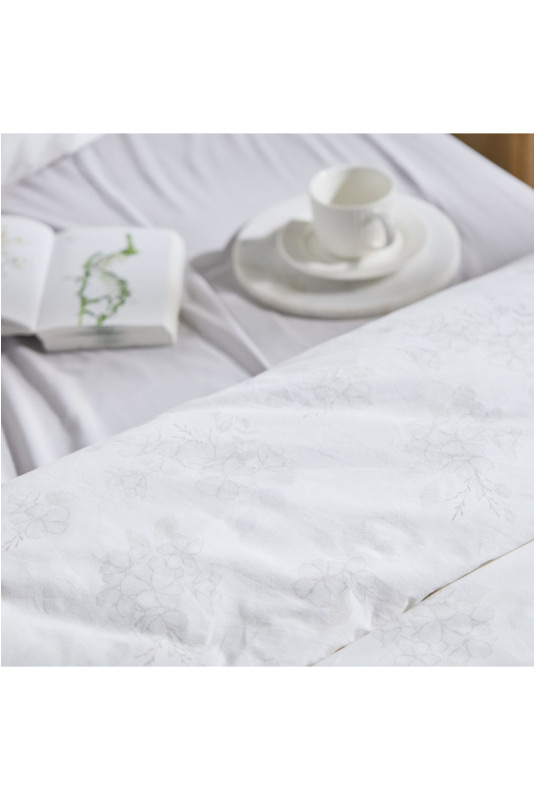 Parure de lit En Coton - Madeline - White - 160x200cm