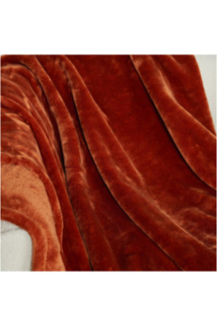 Couverture Solide - Floss - Orange - 150x200cm