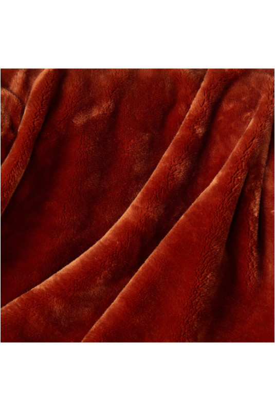 Couverture Solide - Floss - Orange - 150x200cm
