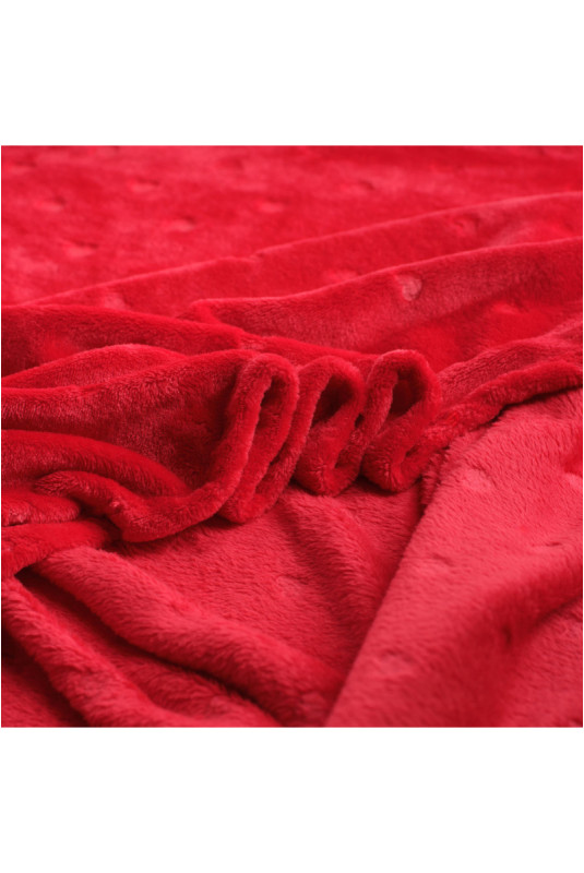 Couverture Uni Gabarit - Kisalis - Red - 150x200cm