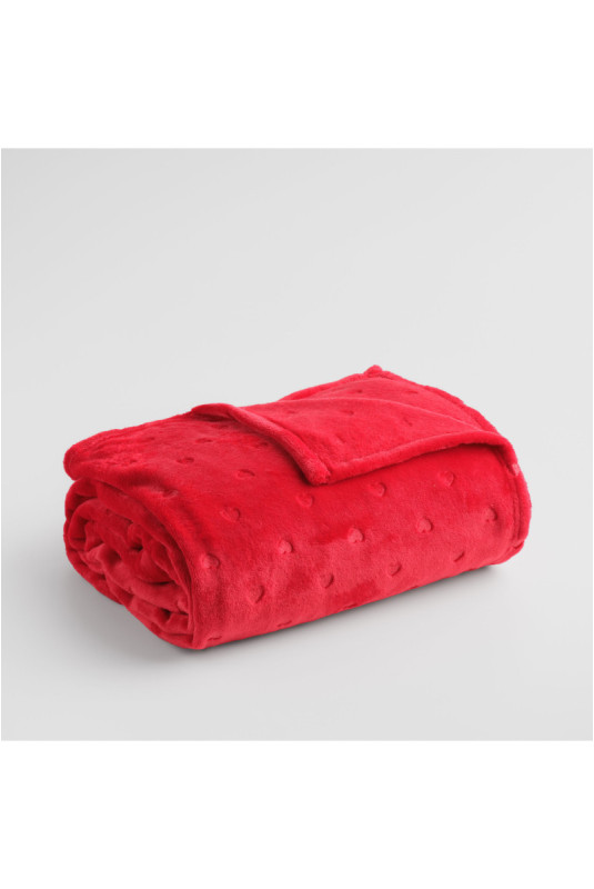 Couverture Uni Gabarit - Kisalis - Red - 150x200cm