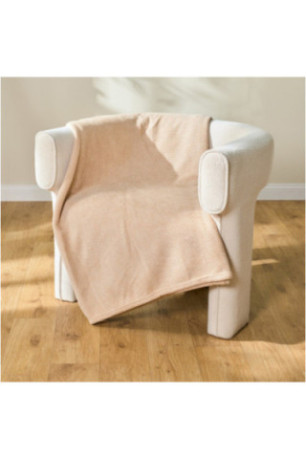 Couverture Solide - Atellea - Beige - 150x200cm