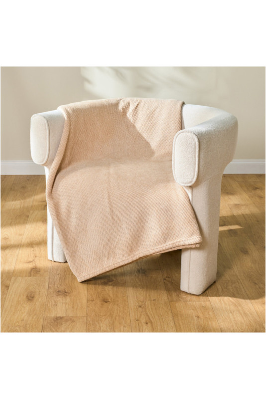 Couverture Solide - Atellea - Beige - 150x200cm