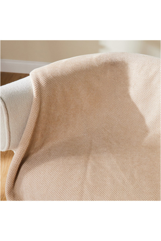 Couverture Solide - Atellea - Beige - 150x200cm