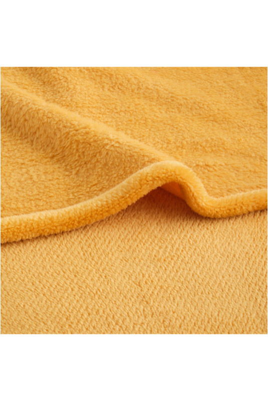 Couverture Unie Jacquard - Abila - Dark Yellow - 150x200cm