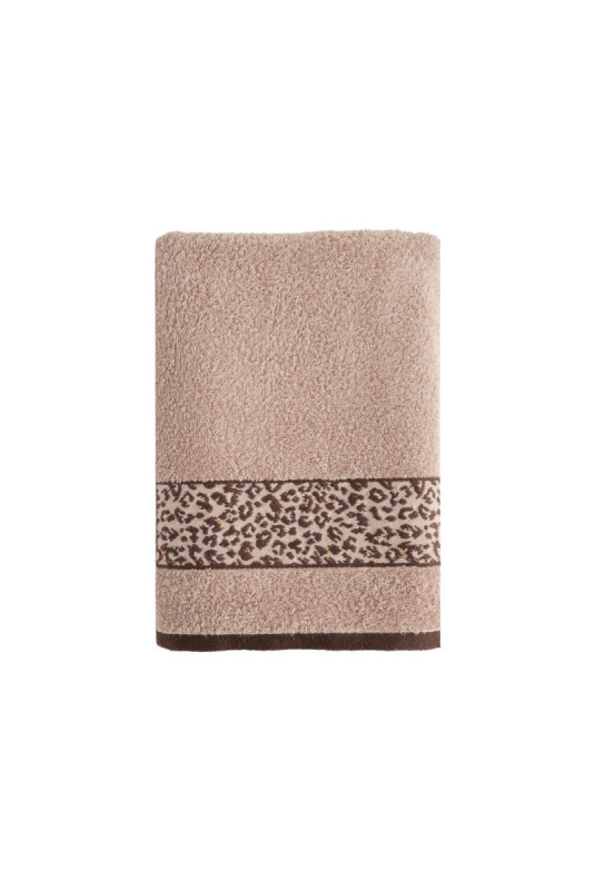 Serviette De Bain Décorative - Savanna - Dark Beige - 70x130cm