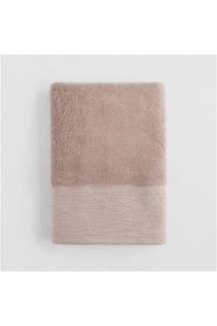 Serviette De Bain Décorative - Cristales - Dark Beige - 70x130cm