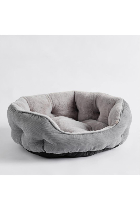 Lit Pour Animaux De Compagnie - Fluffy - Grey - 65x70x28cm