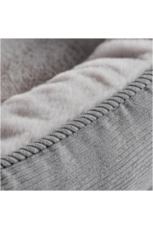 Lit Pour Animaux De Compagnie - Fluffy - Grey - 65x70x28cm