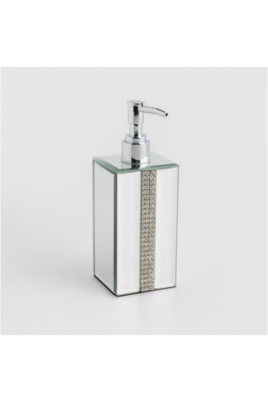 Distributeur - Mirrello - Silver - 6x6.5x18cm Contenance: 110ml