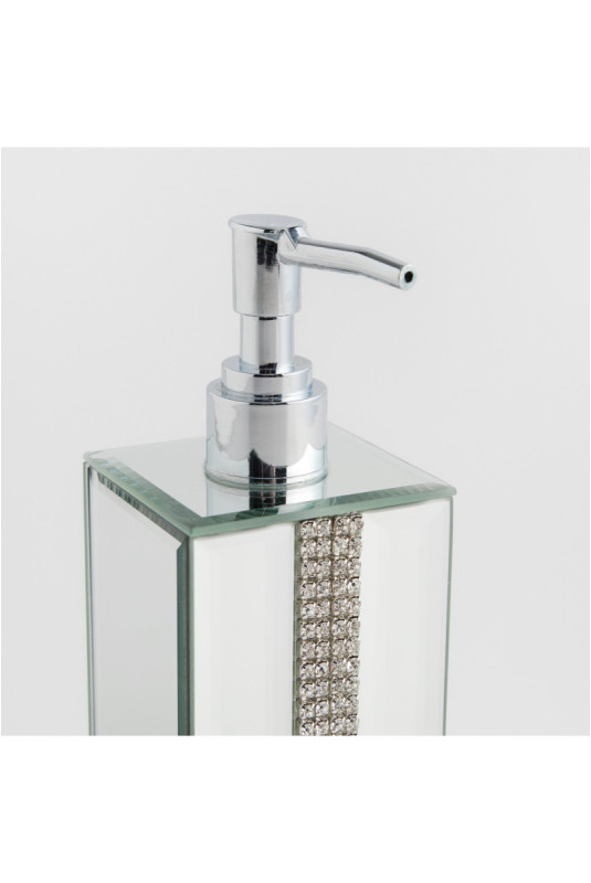 Distributeur - Mirrello - Silver - 6x6.5x18cm Contenance: 110ml