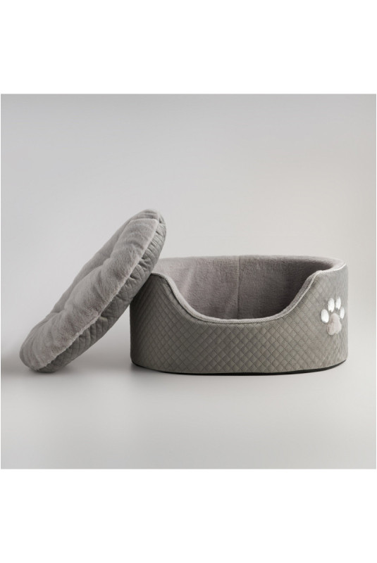 Lit Pour Animaux De Compagnie - Finko - Grey - 54x60x28cm